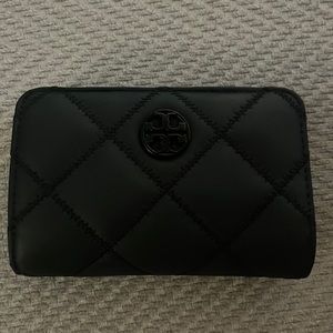 Tory Burch Matte Black Bifold Wallet